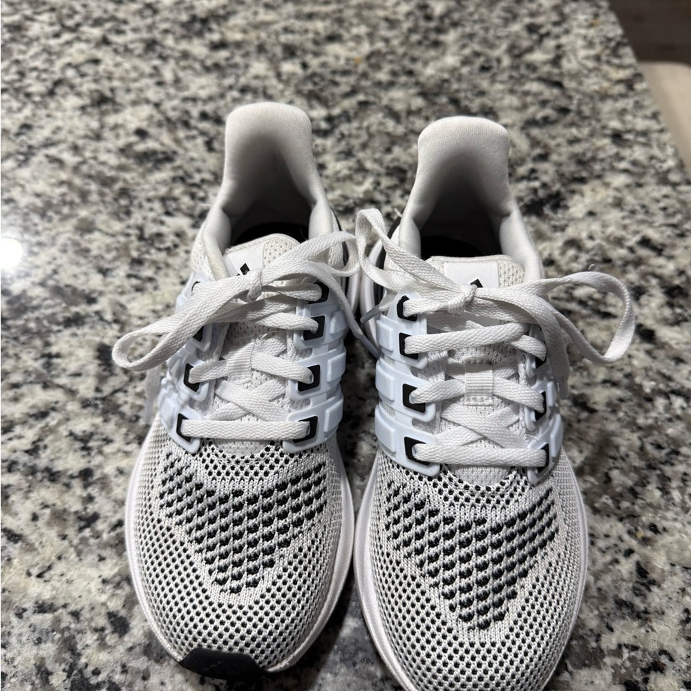 adidas Kids White and Black Sneakers